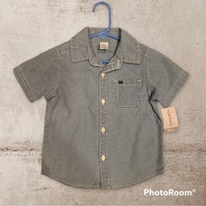 NWT Carter’s Short Sleeve Chambray Button Down 24 Months